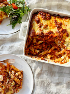 Veggie Packed Beef Pasta Bake