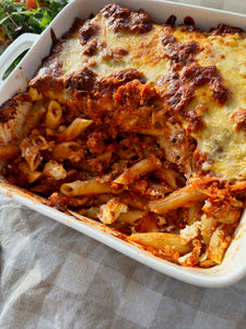 Veggie Packed Beef Pasta Bake